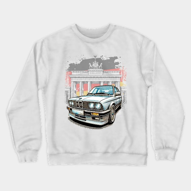 E30 Bradenburg Gate Crewneck Sweatshirt by BlueRoller